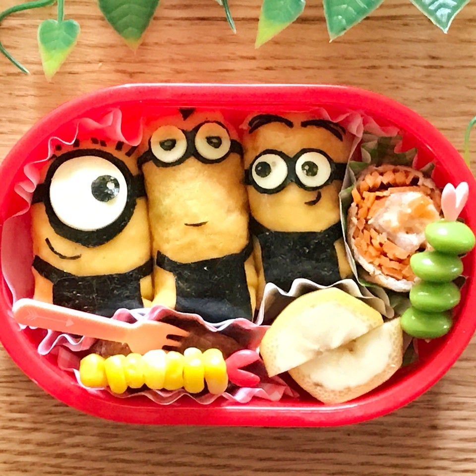 ミニオンのオムライスキャラ弁 年少さんのお弁当